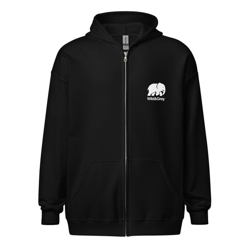 Elephant Conservation - Full Zip Womens Hoodie